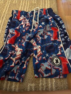 Flow Society Kids' Navy, Red & White Athletic Shorts